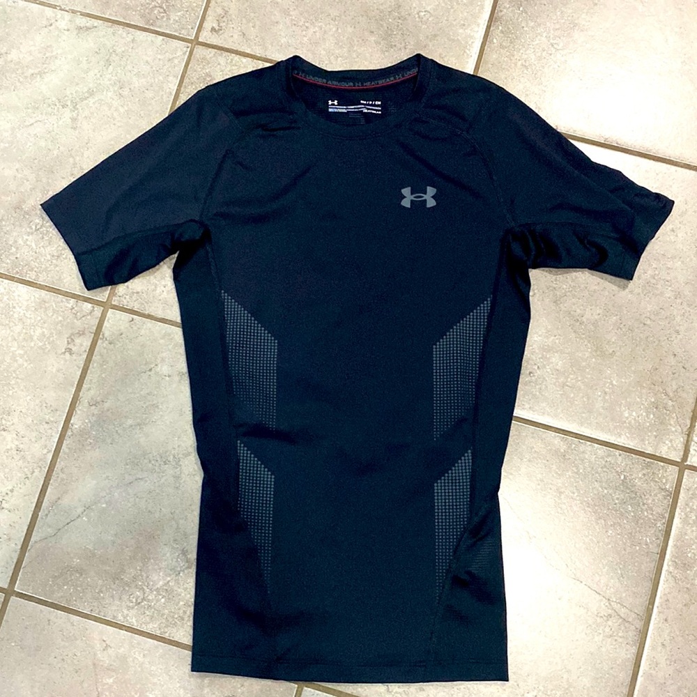 Black Under Armour Compression Heatgear Tee